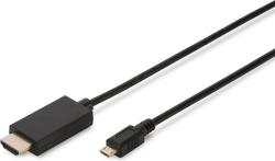 Kabelis 1,5m.microUSB/HDMI M/M B/A juodas | A_AK-300307-015-S