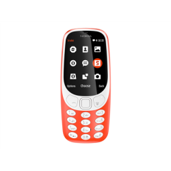 Nokia | 3310 (2017) | Red | 2.4 " | TFT | 240 x 320 | N/A MB | 16 MB | Dual SIM | Micro-SIM | Bluetooth | 3.0 | USB version microUSB 2.0 | Built-in camera | Main camera 2 MP | 1200 mAh | A00028254
