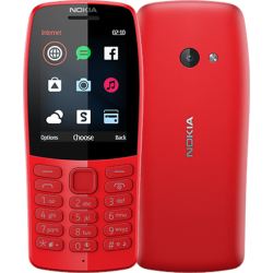 Nokia | 210 | Red | 2.4 " | TFT | 240 x 320 pixels | 16 MB | N/A MB | Dual SIM | Bluetooth | 3.0 | USB version microUSB | Main camera 0.3 MP | 1020 mAh | TA-1139 Red