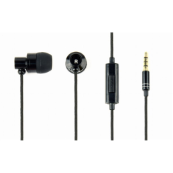 Gembird | Metal earphones with microphone "Paris" | Built-in microphone | 3.5 mm | Black | MHS-EP-CDG-B