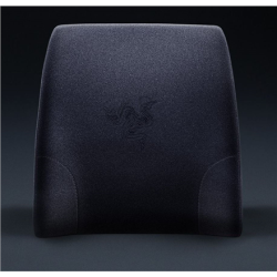 Razer 400 x 364 x103  mm | Exterior: Velvet fabric cover (with grippy rubber back); Interior: Memory foam | Lumbar Cushion for Gaming Chairs | Black | RC81-03830101-R3M1