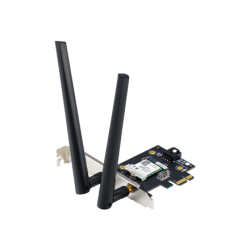 AX1800 Dual-Band Bluetooth 5.2 PCIe Wi-Fi Adapter | PCE-AX1800 | 802.11ax | 574+1201 Mbit/s | Mbit/s | Ethernet LAN (RJ-45) ports | Mesh Support No | MU-MiMO Yes | No mobile broadband | Antenna type External | month(s) | 90IG07A0-MO0B00