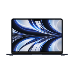 Apple | MacBook Air | Midnight | 13.6 " | IPS | 2560 x 1664 | Apple M2 | 8 GB | SSD 256 GB | Apple M2 8-core GPU | GB | Without ODD | macOS | 802.11ax | Bluetooth version 5.0 | Keyboard language English | Keyboard backlit | Warranty 12 month(s) | Battery warranty 12 month(s) | MLY33ZE/A