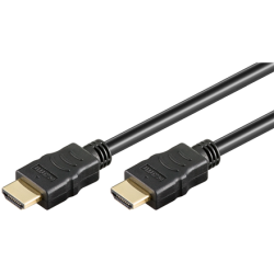 Goobay | Black | HDMI male (type A) | HDMI male (type A) | High Speed HDMI Cable with Ethernet | HDMI to HDMI | 1 m | 61150