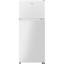Gorenje | Refrigerator | RF212EPW4 | Energy efficiency class E | Free standing | Double Door | Height 117 cm | Fridge net capacity 96 L | Freezer net capacity 28 L | 36 dB | White