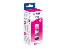 EPSON 108 EcoTank Magenta Ink Bottle | C13T09C34A