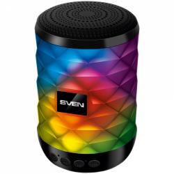 Speaker SVEN PS-55, black (5W, TWS, Bluetooth, FM, USB, microSD, 600mA*h) | SV-021146