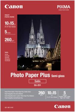 Canon photo paper SG-201 10x15 260g 5 sheets | 1686B072