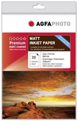 AgfaPhoto photo paper A4 Premium Double Matt 220g 20 sheets | AP22020A4MDUON