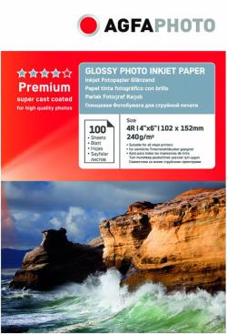 Agfaphoto photo paper 10x15 Premium Glossy 240g 100 sheets | AP240100A6N