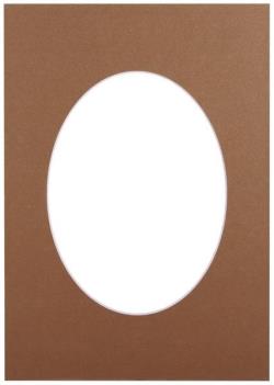 Passepartout 15x21, bronze oval | 20735